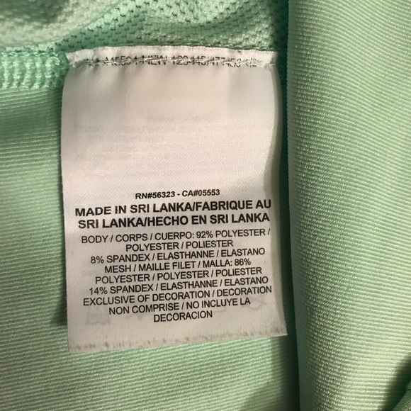 Nike Dri-Fit Pastel Green White Tennis Top, EUC, S - Picture 7 of 13